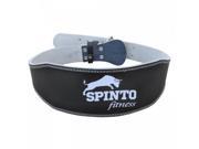 Spinto Fitness Full Leather Belt 6inch Black M