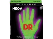DR Neon HiDef Super Electic Guitar Strings Green Lite