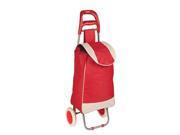 Honey Can Do CRT 04790 Large Rolling Knapsack Bag Cart with Wheels Holds Up to 40 Pounds Red