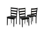 Furinno Cos Simply Solid Wood Dining Chairs Set of 2 Espresso 2 Chairs