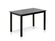 Furinno Cos Simply Solid Wood Dining Table Espresso Only Table
