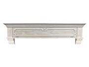 The Thomas 72 drop front storage shelf unfinished lightly distressed