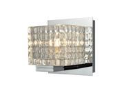 Chastain 1 Light Vanity In Chrome And Clear Glass