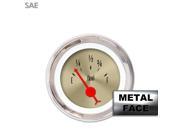 Fuel level Gauge American Classic Gold Red Classic Needles Chrome Trim Rings Style Kit DIY Install