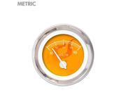 Volt Gauge Metric Ghost Flame Orange White Modern Needles Chrome Trim Rings Style Kit DIY Install