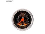 Tachometer Gauge w emblem Tribal Black Orange Accents Orange Modern Needles Chrome Trim Rings Style Kit DIY Install