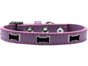 Black Bone Widget Dog Collar Lavender Size 10 Black Bone Widget Dog Collar Lavender Size 10