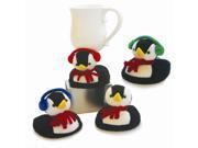Plush Coaster, Penguin Plush Coaster, Penguin