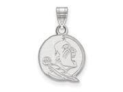 Sterling Silver LogoArt Florida State University Small Pendant Sterling Silver LogoArt Florida State University Small Pendant