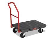 Rubbermaid Commercial 4406BLA Platform Truck 1000 lb Cap 24w x 36d x 7h Black