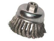 Anchor Brand Knot Cup Wire Wheel Brush 6 dia .025 Wire 5 8 Arbor