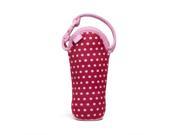 Built Bottle Buddy One Bottle Tote Baby Pink Mini Dots