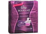 Poise Hourglass Pads Moderate 54ct.