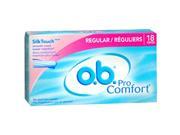 O.B. Pro Comfort Tampons Regular 18 ct