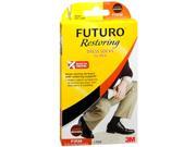 Futuro Restoring Dress Socks For Men Over the Calf Larger Brown Firm 1 Pair