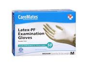 CareMates Latex PF Examination Powder Free Medium 50 ct