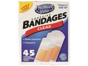 Premier Value Clear Plastic Bandage Asst 45 ct