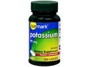 Sunmark Potassium 99 mg Caplets Natural 100 caplets