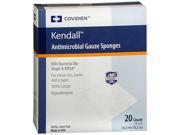 Kendall Antimicrobial Gauze Sponges 4x4 20 ct