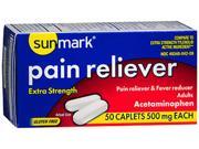 Sunmark Pain Reliever 500 mg Caplets 50 ct