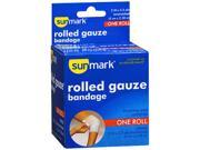 Sunmark Rolled Gauze Bandage 2 Inches X 2.5 Yards