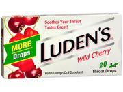 Luden s Throat Drops Wild Cherry 20 Boxes of 20