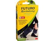 Futuro Revitalizing Casual Crew Socks for Men Large Black Moderate Compression 1 pr