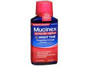 Mucinex Sinus Max Congestion Cough Liquid Night Time 6 OZ