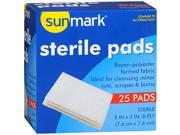 Sunmark Sterile Pads 3 Inches 25 ct