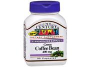 21st Century Dietary Supplement Capsules Green Coffee Bean 90 ct