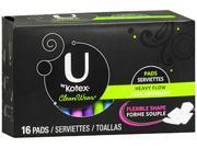 U by Kotex Clean Wear Pads Heavy Flow 16 ct