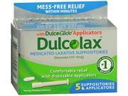 Dulcolax Medicated Laxative Suppositories 10 mg 5 Each