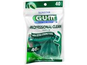 GUM Professional Clean Flossers Mint 40 ct