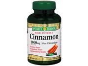 Nature s Bounty Cinnamon 2000 mg Plus Chromium Dietary Supplement Capsules 60 ct