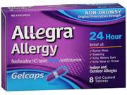 Allegra 24 Hour Allergy 8 Gelcaps