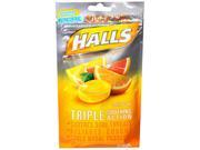 Halls Mentho Lyptus Drops Sugar Free Citrus Blend 25 ct