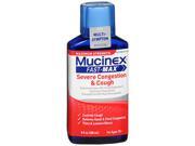 Mucinex Fast Max Severe Congestion Cough Liquid Maximum Strength 6 oz