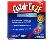Cold Eeze Lozenges All Natural Cherry Flavor 18 Ct.