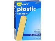 Sunmark Plastic Bandages All One Size 60 ct