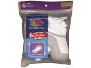 Toddler Low Cut Sock White Grey 4 8.5 1 Pkg