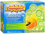 Emergen C Immune Plus System Support with Vitamin D Citrus 30ct