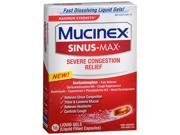 Mucinex Sinus Max Severe Congestion Relief Liquid Gels 16 ct