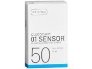 Glucocard Sensor Blood Glucose Test Strips 50 ct