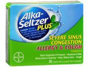 Alka Seltzer Plus Severe Sinus Congestion Allergy Cough 20 Liquid Gels