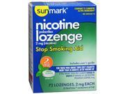Sunmark Nicotine Polacrilex Lozenge 2 mg Mint 72 ct