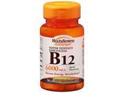 Sundown Naturals Vitamin B12 6 000 mcg 60 Microlozenges