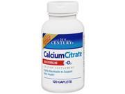 21st Century Calcium Citrate D3 Caplets Maximum 120 ct