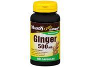 Mason Natural Ginger 500 mg 60 Capsules