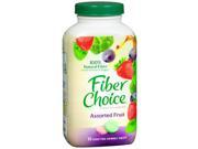 Fiber Choice Prebiotic Fiber Supplement Chewable Tablets Sugar Free Assorted Fruit 90 ct