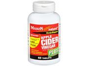 Mason Vitamins Natural BodyShapers Apple Cider Vinegar Plus Tablets 60ct